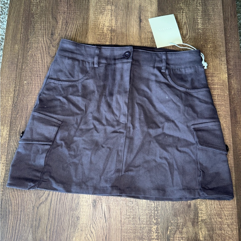 All in Favor Slate Gray Skirt